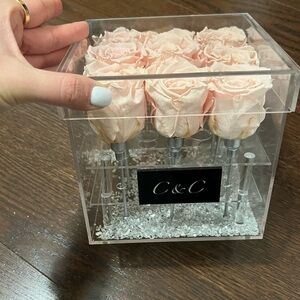 Forever roses with crystals